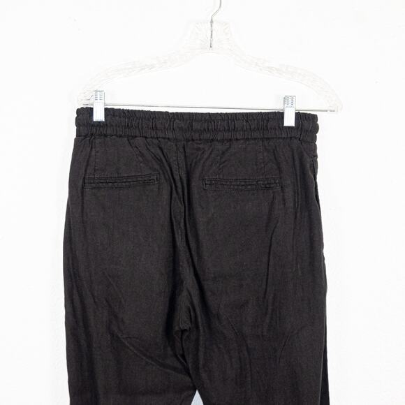John Varvatos Collection Size 29 Fall 24 Linen Blend Drawstring Pants in Black - Picture 10 of 10